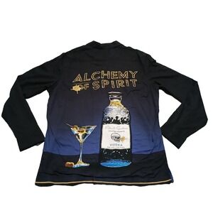 Robert Graham ALCHEMY of Spirit Vodka Embroidered Shirt Button Up L Classic Fit